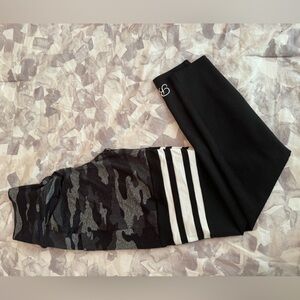 Bombshell Scrunch Thigh High Tights. Gray/Camo Size Medium.